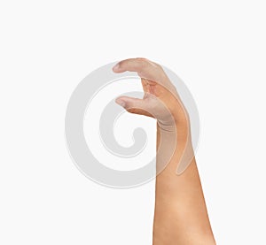 hand making the symbol that means pick