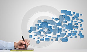 Social media communication