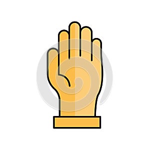 Hand massage Isolated Vector icon which can easily modify or edit