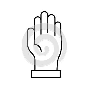 Hand massage Isolated Vector icon which can easily modify or edit