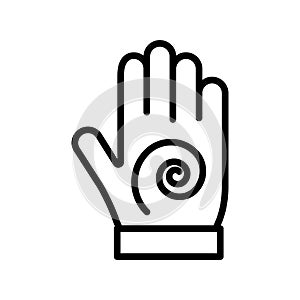 Hand massage Isolated Vector icon which can easily modify or edit