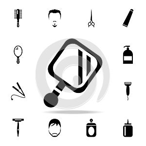 hand mirror icon. Detailed set of barber tools. Premium graphic design. One of the collection icons for websites, web design, mobi