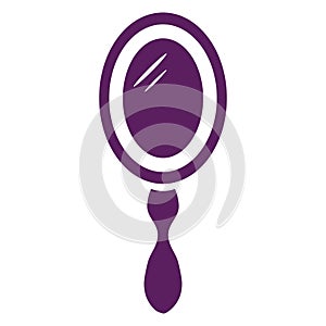 hand mirror. Vector illustration decorative design