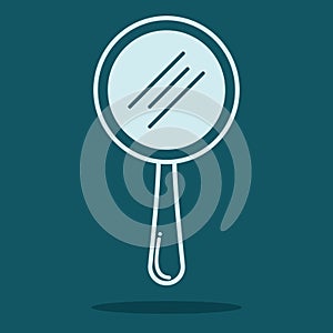 hand mirror. Vector illustration decorative design