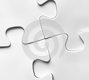 Hand with missing jigsaw puzzle piece. Business concept