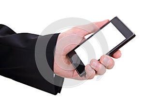 Hand and mobilephone