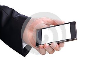Hand and mobilephone