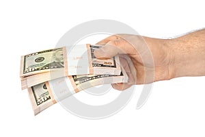 Hand with money