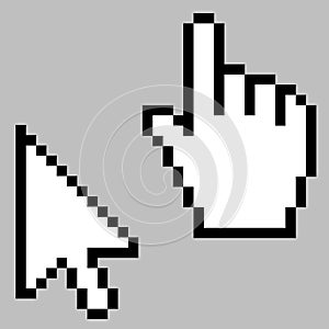 Hand and Mouse cursor