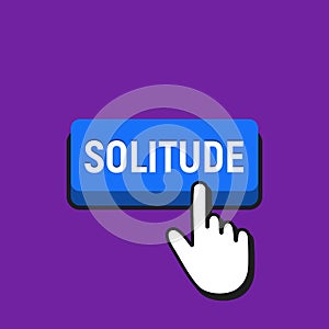 Hand Mouse Cursor Clicks the Solitude Button.