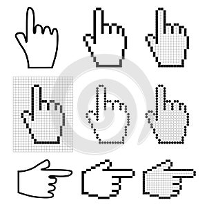 Hand mouse cursors