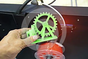 Hand with Object printed on 3d printer