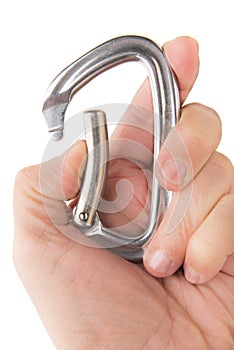 Hand With Open Carabiner