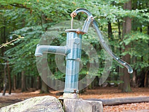 Hand operated water pump