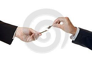 Hand over of key to success