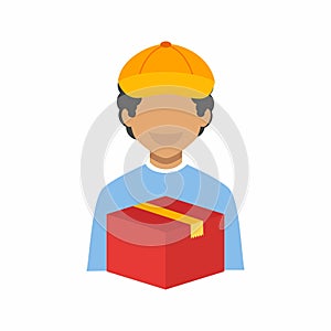 Hand Over Package icon vector image.