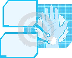 Hand pain diagram