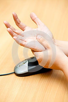 Hand pain from mouse
