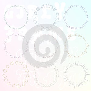 Hand paint girly frame04