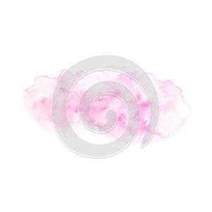 Hand painted pink vector soft texture isolated on the white background.