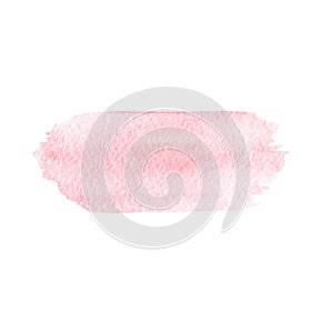 Hand painted pink watercolor texture isolated on the white backgpink vector texture isolated on the white background. Usable for c