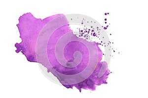 hand-painted purple color ink drop texture backdrop photo