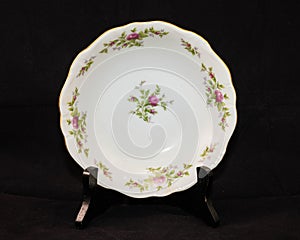 Hand painted rose pattern china large bowl
