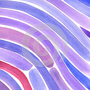 Hand painted watercolor background. Watercolor stains and lines.