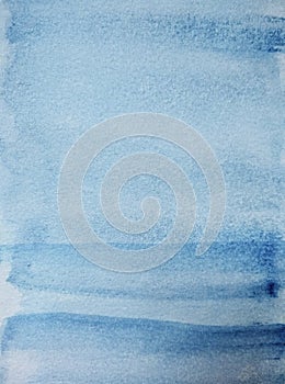 Hand painted watercolor blue texture graphic design photo