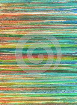 Hand painted watercolor graphic element. Abstract striped background.