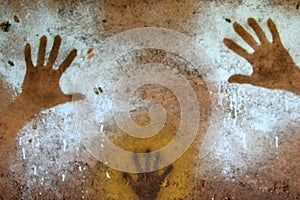 Hand Painting - Aboriginal Rock Art, Kakadu