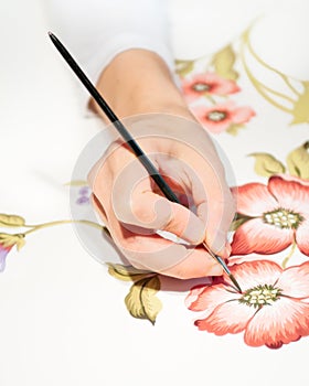 Hand Painting Floral Design