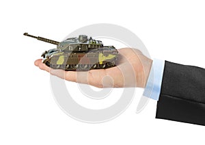 Hand with panzer