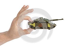 Hand with panzer