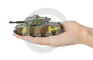 Hand with panzer