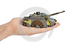 Hand with panzer