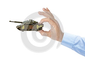 Hand with panzer