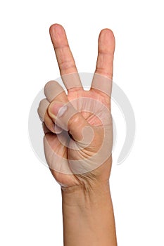 Hand With Peace Sign