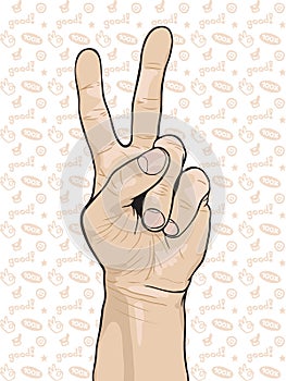 Hand Peace Sign