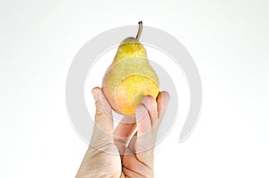 Hand pear isolated