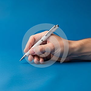 On the hand and pen highlighting the simplicity and functionality