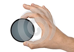 Hand with photo filter