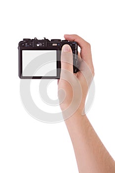 Hand photographic with a digital camera