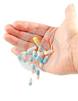 A hand with pills