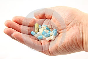 A hand with pills