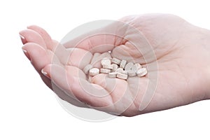 Hand with pills