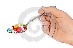 Hand with pills