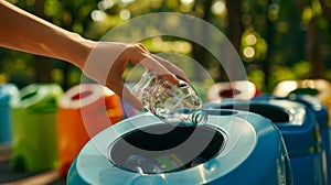 The Hand with Recycling Bottle.AI generated image