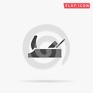 Hand planer flat vector icon