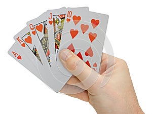 Hand with playing img